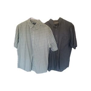 Men's Button Down Short Sleeve Shirts. Croft&Barrow, Munsingwear Sz. M